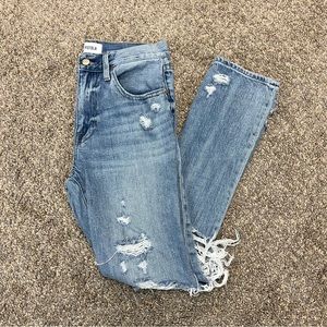 Pistola jeans Womens 26 light wash distressed holy straight leg‎